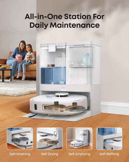 eufy X10 Pro Omni Robot Vacuum Cleaner With Mop, Carpet Detection