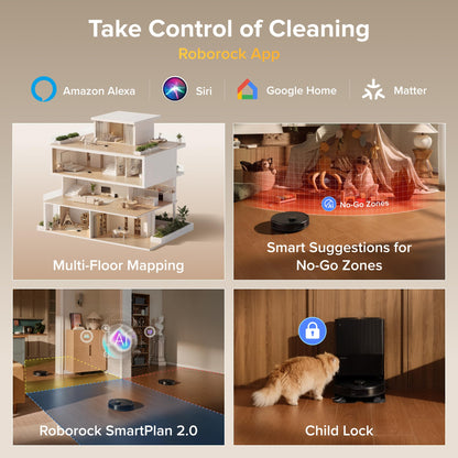 roborock Qrevo S Pro Robot Vacuum Cleaner with Mop, 18,500 Pa Suction