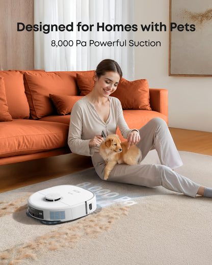 eufy X10 Pro Omni Robot Vacuum Cleaner With Mop, Carpet Detection